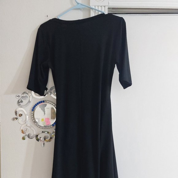 24SEVEN COMFORT APPAREL Knee Length A Line Elbow Sleeve Maternity Dress Large - Picture 5 of 9